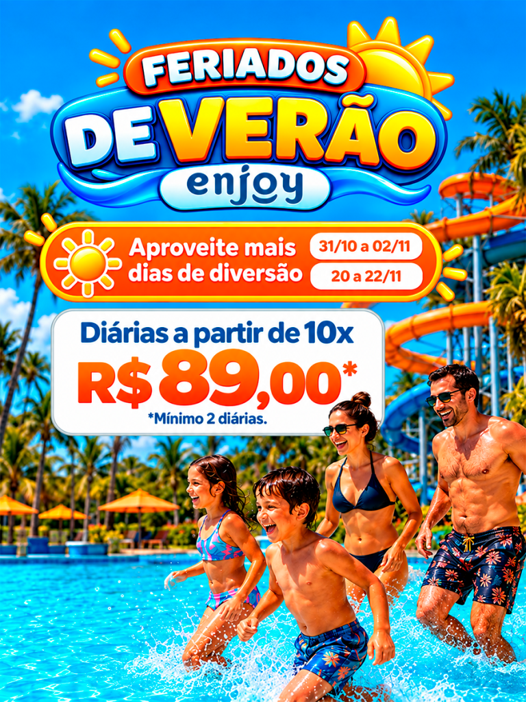 Oferta Feriados de Novembro no Enjoy Olímpia Park