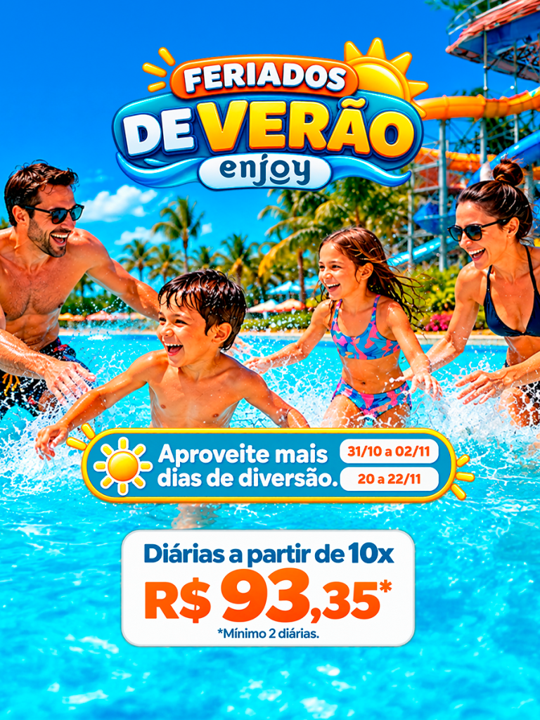 Oferta Feriados de Novembro no Enjoy Solar das Águas