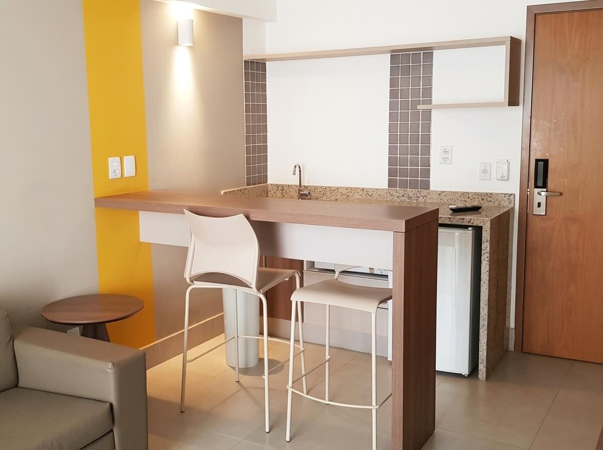 Cozinha americana da Suíte Luxo