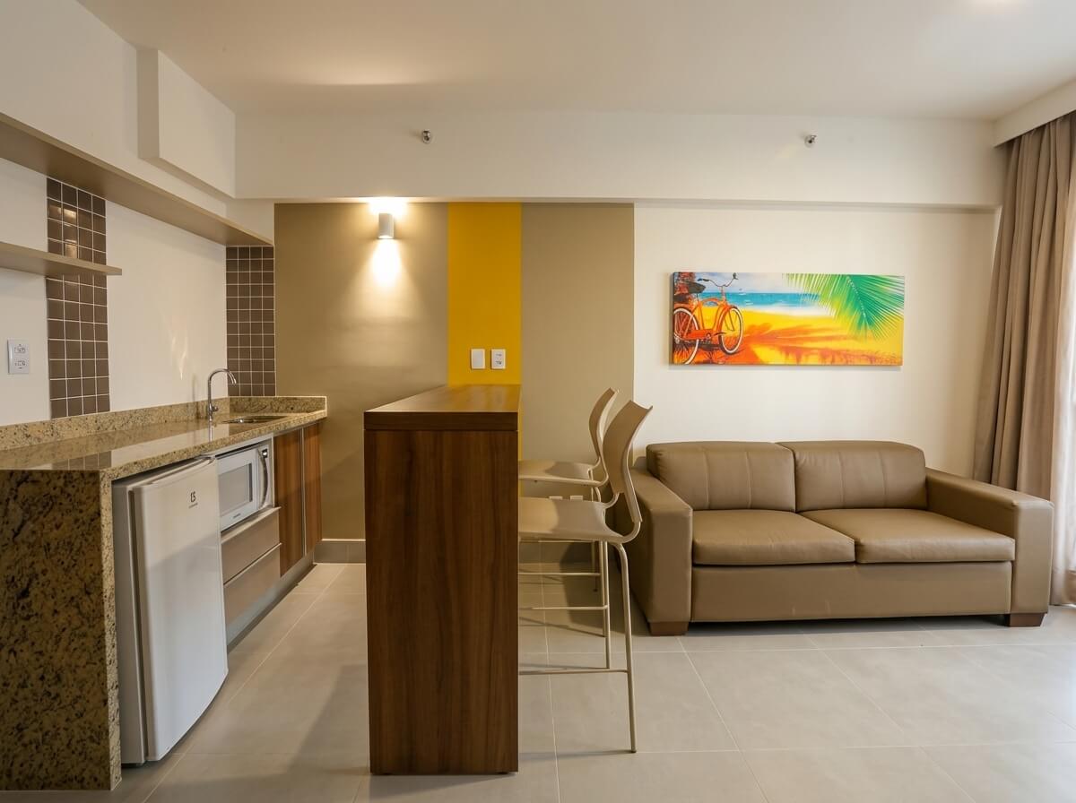Sala da Suíte Luxo com sofá-cama