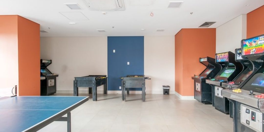 Salão de jogos do Enjoy Solar das Águas Park Resort
